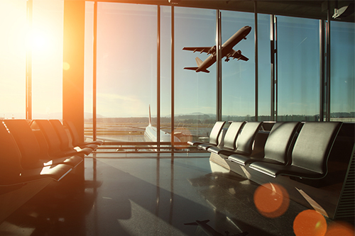 Airport interior travel